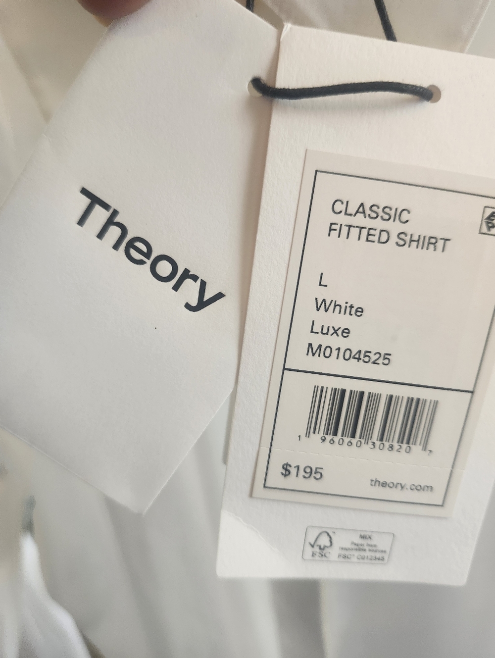 Theory Women's White Stretch Button-Front Classic Fitted Shirt - Picture 8 of 8